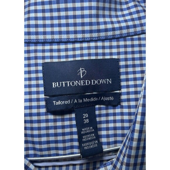 BUTTONED DOWN Men’s Long Sleeve Tailored Model Button Up Dress Shirt Size 64T - Picture 3 of 6